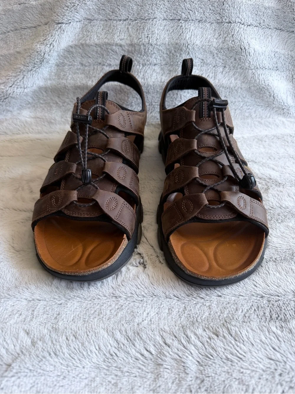 KEEN Men's Daytona II Waterproof Leather Sandals Bison Brown - NWOT